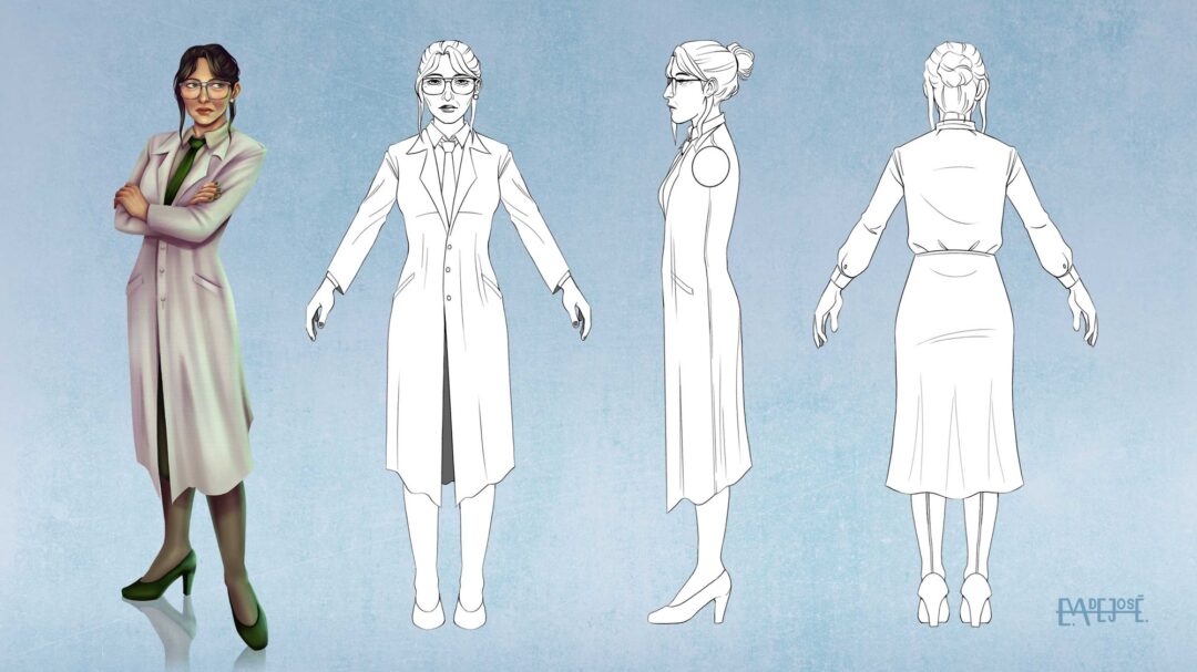 Line-up doctora, ilustración de Eva de José