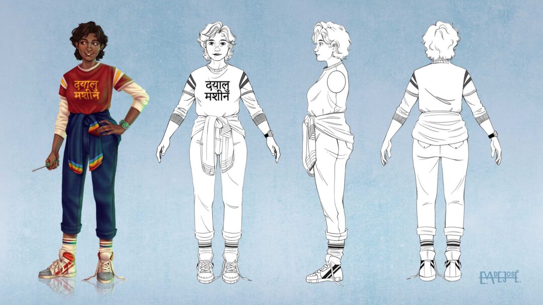 Line-up mecánica, ilustración de Eva de José