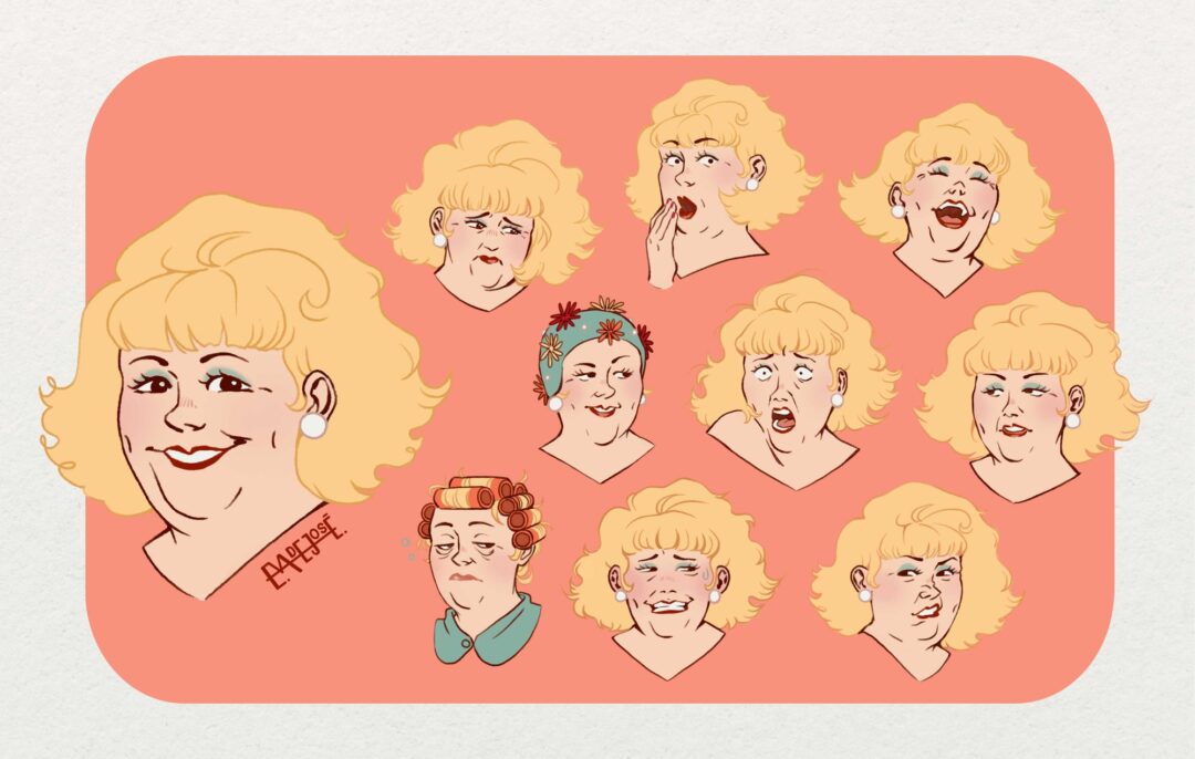 Caras de Judy, ilustración de Eva de José