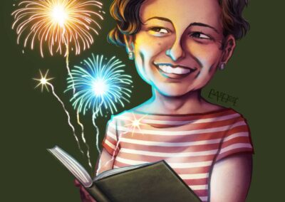 Retrato con fuegos artificiales